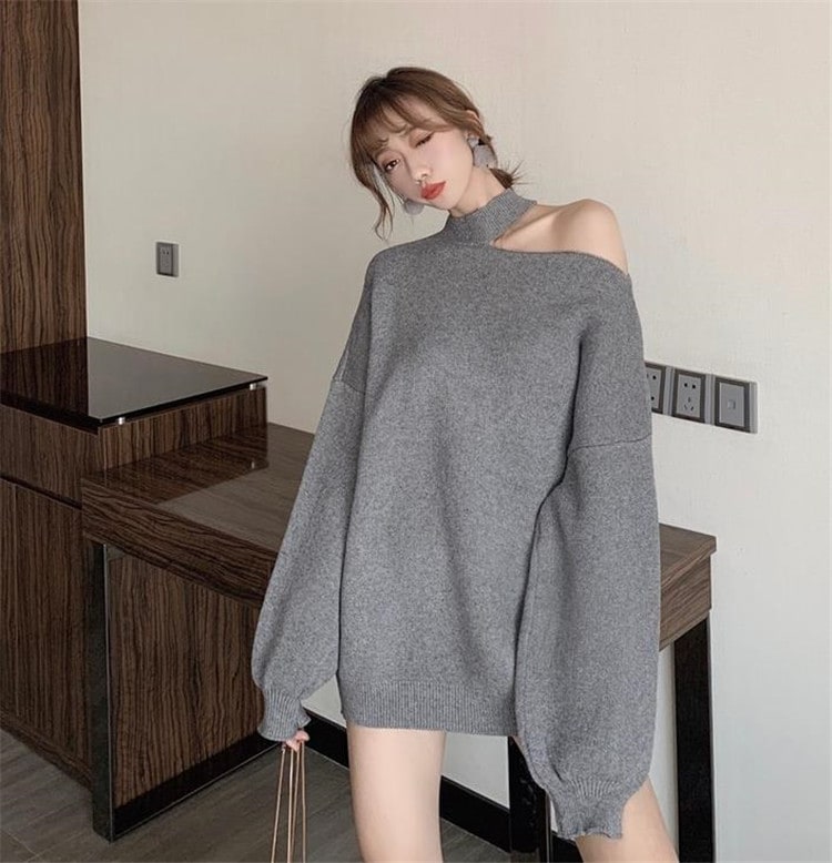 10pscグループ買い価格Fashions発売気質おしゃれなゆったりするニットトップスオフショルダー1778 10pscグループ買い価格Fashions発売気質おしゃれなゆったりするニットトップスオフショルダー1778