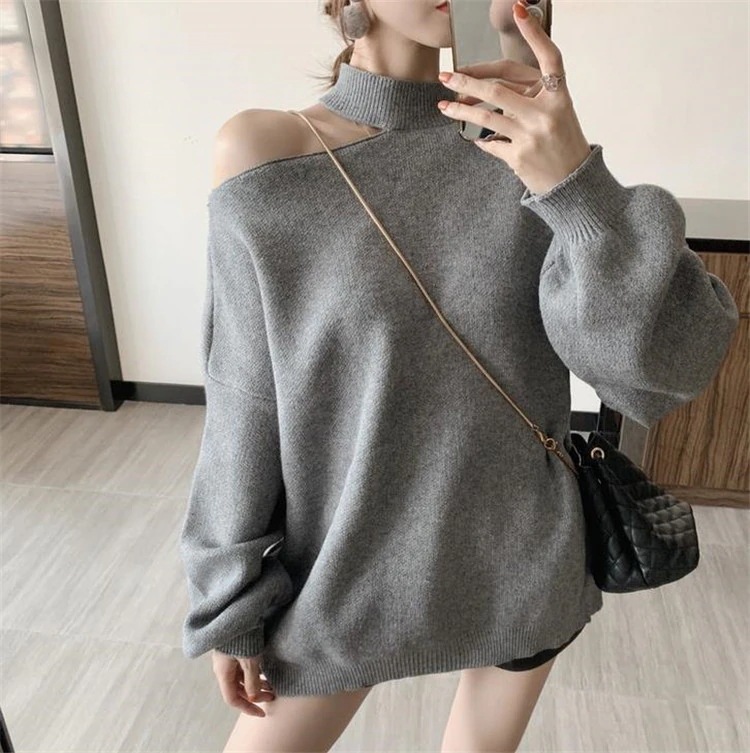 10pscグループ買い価格Fashions発売気質おしゃれなゆったりするニットトップスオフショルダー1778 10pscグループ買い価格Fashions発売気質おしゃれなゆったりするニットトップスオフショルダー1778