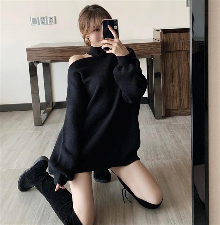 10pscグループ買い価格Fashions発売気質おしゃれなゆったりするニットトップスオフショルダー1778 10pscグループ買い価格Fashions発売気質おしゃれなゆったりするニットトップスオフショルダー1778