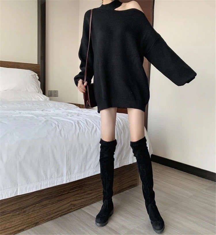 10pscグループ買い価格Fashions発売気質おしゃれなゆったりするニットトップスオフショルダー1778 10pscグループ買い価格Fashions発売気質おしゃれなゆったりするニットトップスオフショルダー1778