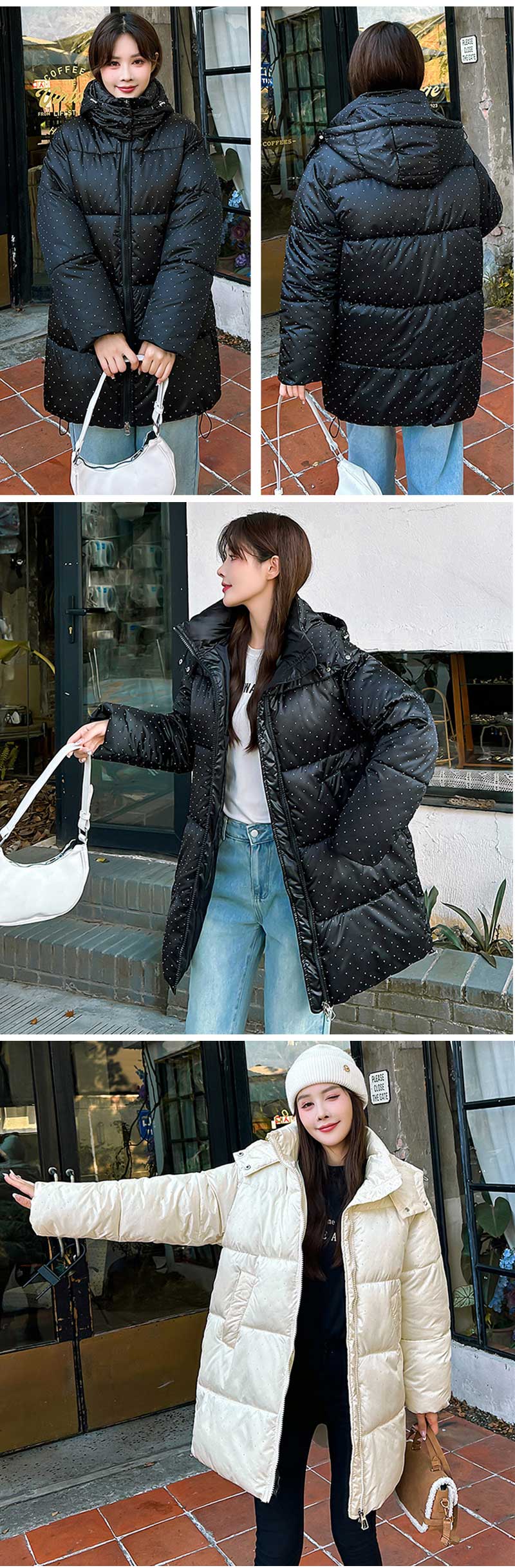 カジュアル 厚手 大きいサイズ アウター オーバー ミディアム丈 中綿ダウンコート カジュアル 40代 20代 30代 秋冬 ダウンジャケット 中綿コート レディース ダウンコート 中綿ジャケット
