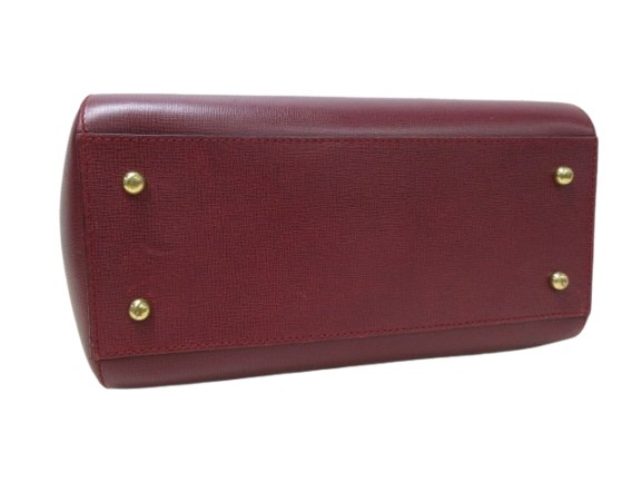 美品 Cartier カルティエ ハンドバッグ マストライン - ボルドー レザー レディース ゴールド金具【本物保証】