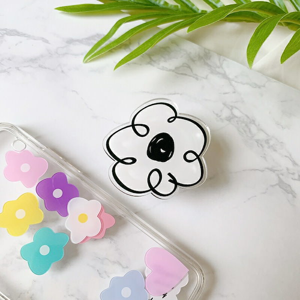 押し花 スマホグリップ❁✿  オーダーページ 雑誌掲載 ナチュラルピンクブーケ スマホケース 押し花スマホケース 全