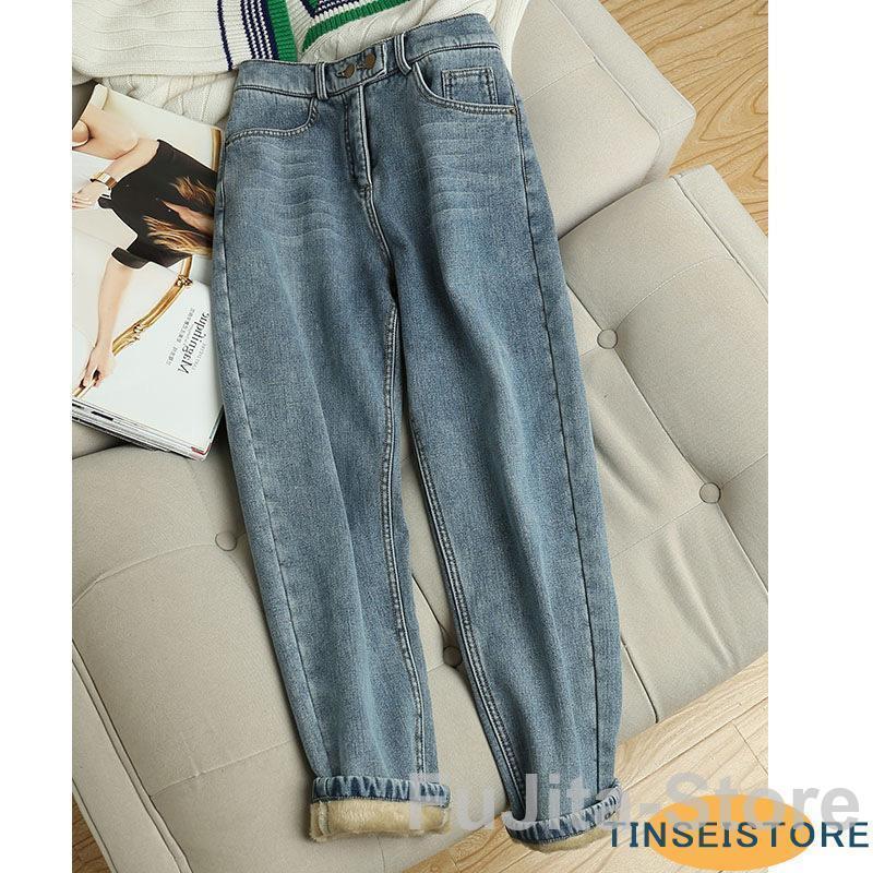 【メガ割 】デニムパンツ 韓国ファッション ジーンズ レディース 裏起毛 暖かい 着痩せ おしゃれ 美脚 ストレッチ ストレート 伸縮 【メガ割 】デニムパンツ 韓国ファッション ジーンズ レディース 裏起毛 暖かい 着痩せ おしゃれ 美脚 ストレッチ ストレート 伸縮