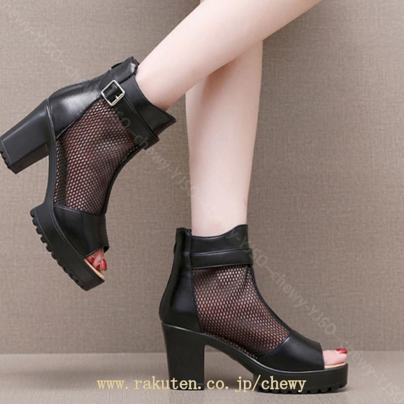 777円OFFクーポン サマーブーツ レディース オープントゥ 太ヒール 厚底 歩きやすい ブーツサンダル アンクルブーティ 牛革 黒 大きいサイズ メッシュレース ブーサン シースルー 透かし ベル 777円OFFクーポン サマーブーツ レディース オープントゥ 太ヒール 厚底 歩きやすい ブーツサンダル アンクルブーティ 牛革 黒 大きいサイズ メッシュレース ブーサン シースルー 透かし ベル