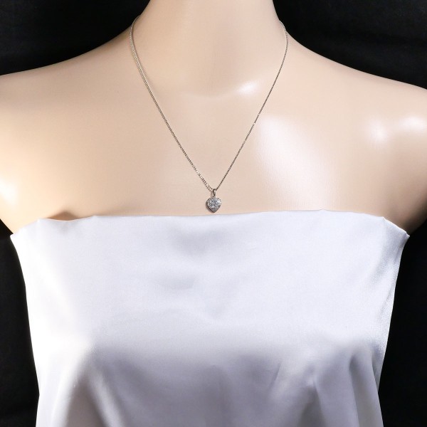 PT850 プラチナ ネックレス ダイヤ 0.50 総重量約4.0g 約45cm ジュエリー 中古 PT850 プラチナ ネックレス ダイヤ 0.50 総重量約4.0g 約45cm ジュエリー 中古