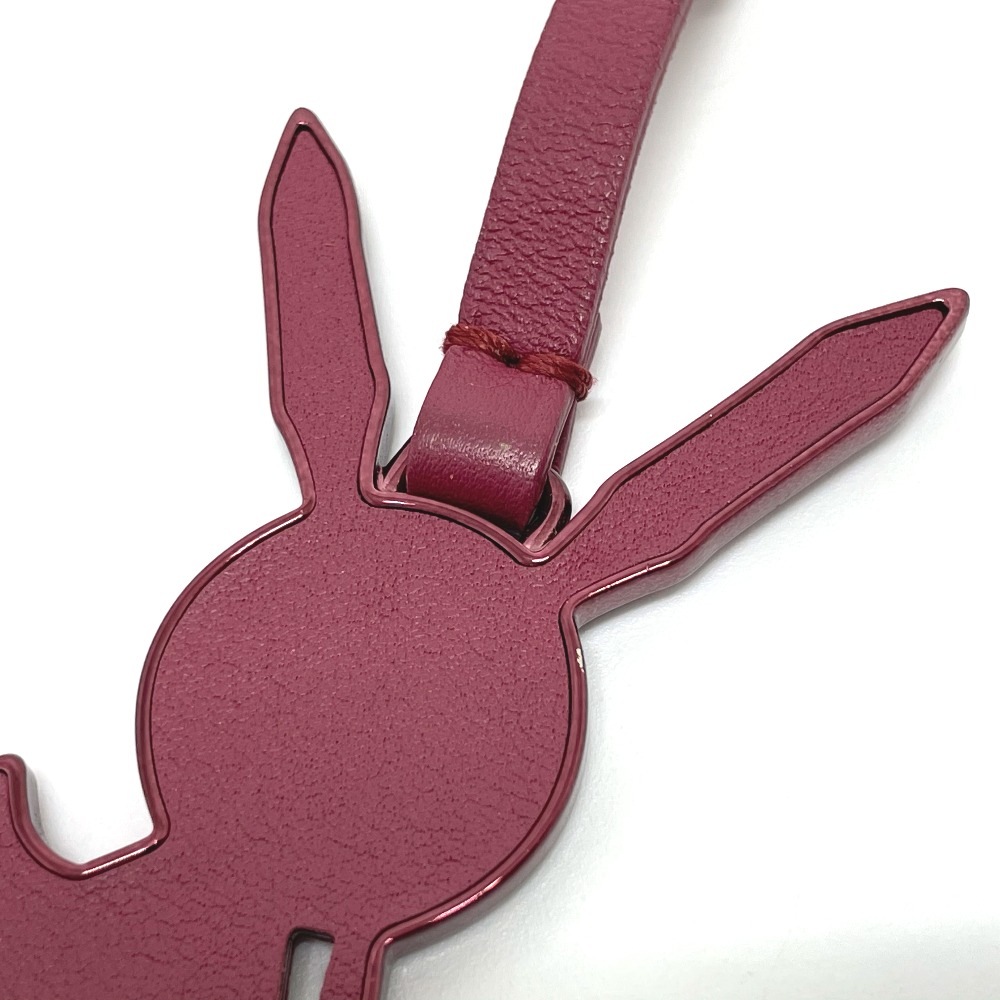 キーホルダー M62735 ジェフ クーンズ LV ラビット カバン バッグチャーム レザー ボルドー