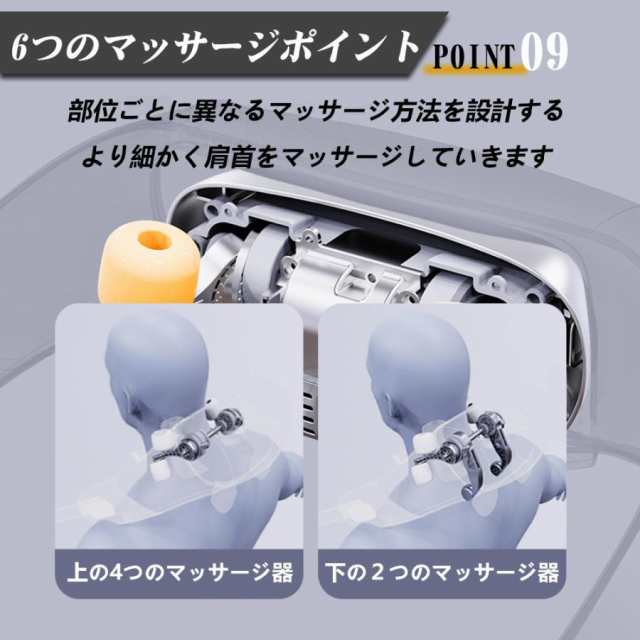 2024最新マッサージ器 コードレス USB充電式 肩こり 小型 全身 腰 足 首 マッサージ機 ネックマッサージャー 女性 軽量 温熱 自動タイマー 2段階調節 血行促進 筋肉痛 首こり マッサージ 2024最新マッサージ器 コードレス USB充電式 肩こり 小型 全身 腰 足 首 マッサージ機 ネックマッサージャー 女性 軽量 温熱 自動タイマー 2段階調節 血行促進 筋肉痛 首こり マッサージ