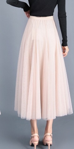 シフォンロングスカート ボトム スカート ロング丈 ウエストゴム 爽やか かわいい 可愛い きれいめ シンプル カジュアル 上品 おしゃれ かっこいい キュート アジアン 可愛い こなれ感