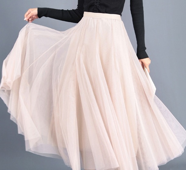 シフォンロングスカート ボトム スカート ロング丈 ウエストゴム 爽やか かわいい 可愛い きれいめ シンプル カジュアル 上品 おしゃれ かっこいい キュート アジアン 可愛い こなれ感