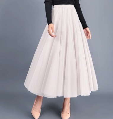 シフォンロングスカート ボトム スカート ロング丈 ウエストゴム 爽やか かわいい 可愛い きれいめ シンプル カジュアル 上品 おしゃれ かっこいい キュート アジアン 可愛い こなれ感