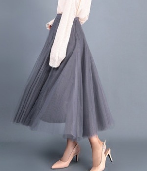 シフォンロングスカート ボトム スカート ロング丈 ウエストゴム 爽やか かわいい 可愛い きれいめ シンプル カジュアル 上品 おしゃれ かっこいい キュート アジアン 可愛い こなれ感