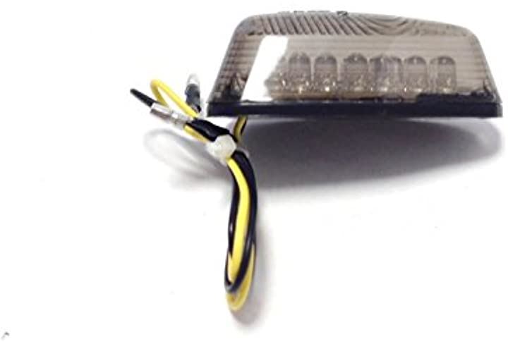 4個組 カスタム カウル ウインカー 貼り付けタイプ LED スモーク ウィンカー 汎用 225( スモーク)