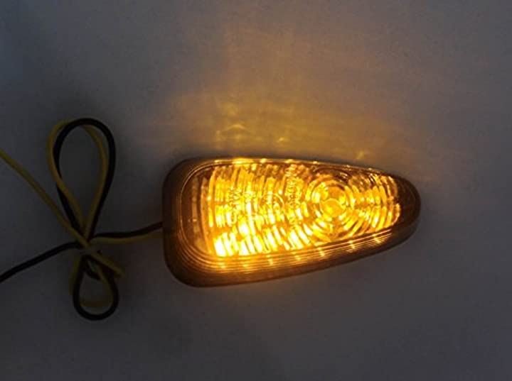 4個組 カスタム カウル ウインカー 貼り付けタイプ LED スモーク ウィンカー 汎用 225( スモーク)