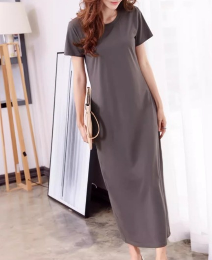 レディース ワンピース プルオーバー ロング マキシ 半袖 ラウンドネック ストレート Iライン スリット 綿 コットン 大人可愛い シンプル カジュアル 上品 おしゃれ かっこいい レトロ ラフ レディース ワンピース プルオーバー ロング マキシ 半袖 ラウンドネック ストレート Iライン スリット 綿 コットン 大人可愛い シンプル カジュアル 上品 おしゃれ かっこいい レトロ ラフ