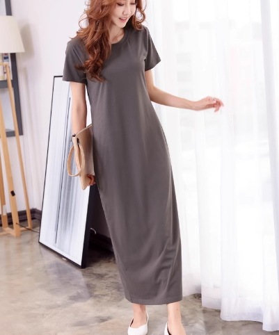 レディース ワンピース プルオーバー ロング マキシ 半袖 ラウンドネック ストレート Iライン スリット 綿 コットン 大人可愛い シンプル カジュアル 上品 おしゃれ かっこいい レトロ ラフ レディース ワンピース プルオーバー ロング マキシ 半袖 ラウンドネック ストレート Iライン スリット 綿 コットン 大人可愛い シンプル カジュアル 上品 おしゃれ かっこいい レトロ ラフ