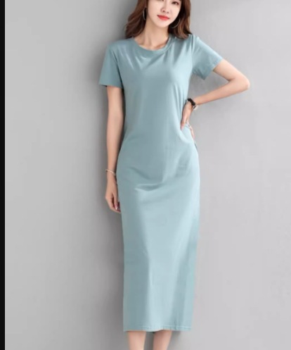 レディース ワンピース プルオーバー ロング マキシ 半袖 ラウンドネック ストレート Iライン スリット 綿 コットン 大人可愛い シンプル カジュアル 上品 おしゃれ かっこいい レトロ ラフ レディース ワンピース プルオーバー ロング マキシ 半袖 ラウンドネック ストレート Iライン スリット 綿 コットン 大人可愛い シンプル カジュアル 上品 おしゃれ かっこいい レトロ ラフ