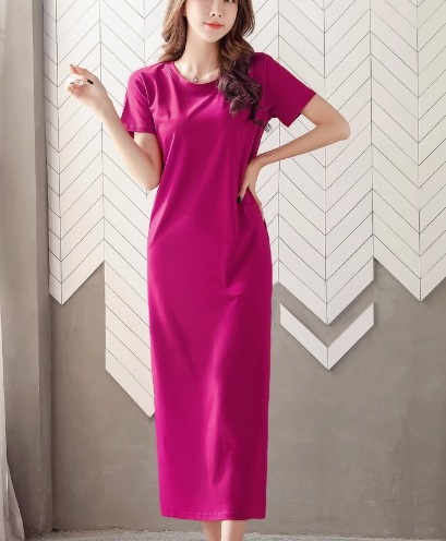 レディース ワンピース プルオーバー ロング マキシ 半袖 ラウンドネック ストレート Iライン スリット 綿 コットン 大人可愛い シンプル カジュアル 上品 おしゃれ かっこいい レトロ ラフ レディース ワンピース プルオーバー ロング マキシ 半袖 ラウンドネック ストレート Iライン スリット 綿 コットン 大人可愛い シンプル カジュアル 上品 おしゃれ かっこいい レトロ ラフ