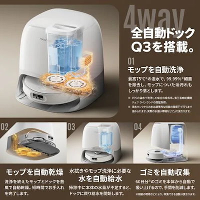 新品 ロボロック QRC0204 ロボット掃除機 Qoo10] ロボロック QRC0204 ロボット掃除 : 生活家電