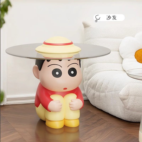 Qoo10] 強化ガラス クレヨンしんちゃんテーブル
