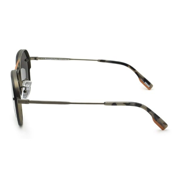 ゼニア サングラス ZEGNA EZ0105-F/S 08C 57 Ermenegildo Zegna サングラス ノーズパッド UVカット マットブロンズ グレー