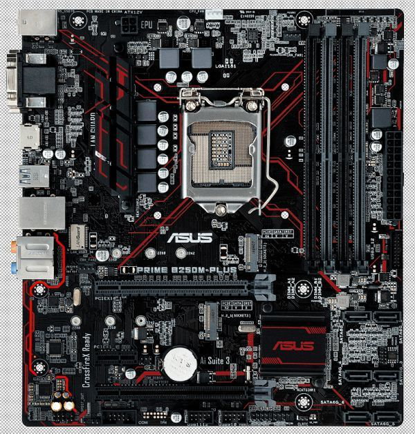 ASUS PRIME B250M-PLUS LGA 1151 Intel B250 HDMI SATA 6Gb/s USB 3.0 Micro ATX  Motherboard