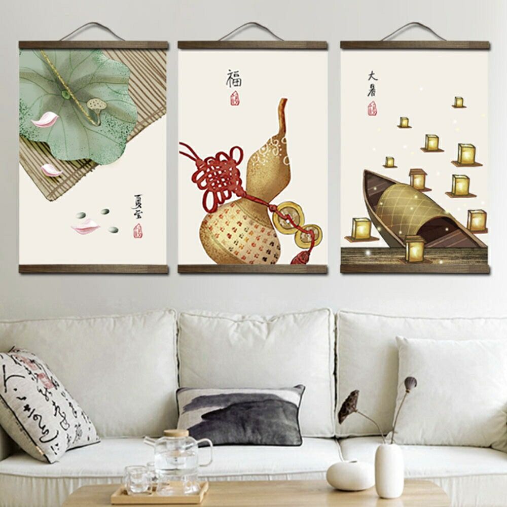 コストパフォーマンス掛け軸 ひょうたん 瓢箪 福 風水 タペストリー 掛軸 壁掛け 室内 インテリア おしゃれ ポスター 絵 玄関 部屋 和室 飾り 壁 風水グッズ 金運 壁掛け 開運祈願 金運