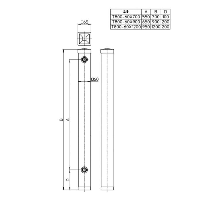 三栄 SANEI ステンレス水栓柱 T800-60X700 三栄 SANEI ステンレス水栓柱 T800-60X700
