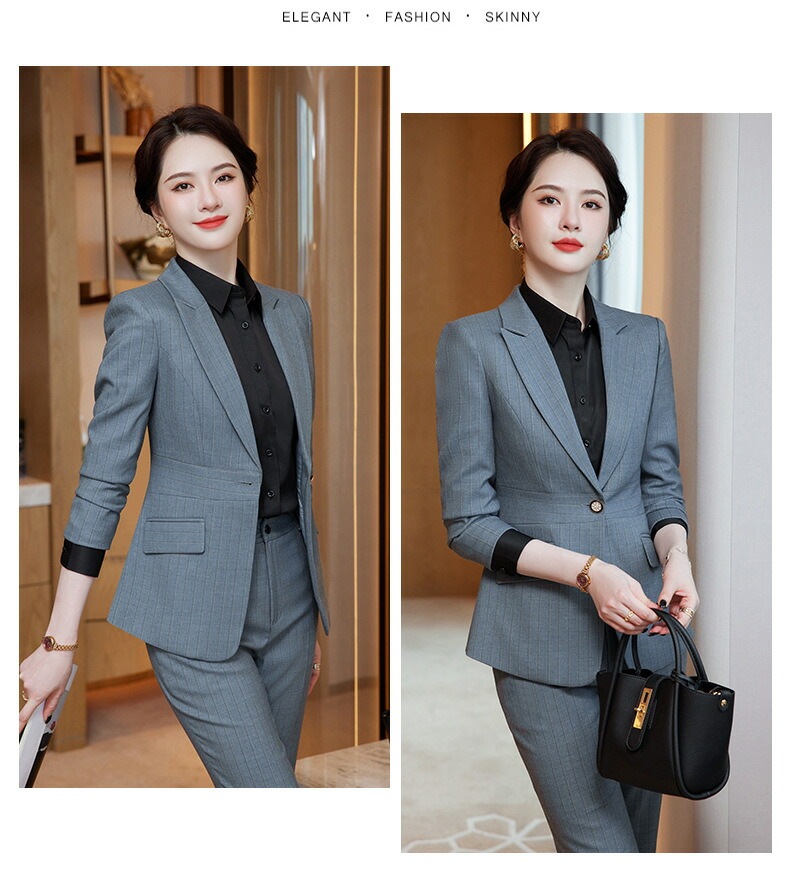 【2枚購入で100円OFF】春秋物 ビジネススーツ コート ズボンスーツ レディース 通勤 オフィス トップス 制服 事務服 洗える 細身 就活 面接 大きいサイズ 長袖 ストライプ 縞 ポケット 【2枚購入で100円OFF】春秋物 ビジネススーツ コート ズボンスーツ レディース 通勤 オフィス トップス 制服 事務服 洗える 細身 就活 面接 大きいサイズ 長袖 ストライプ 縞 ポケット