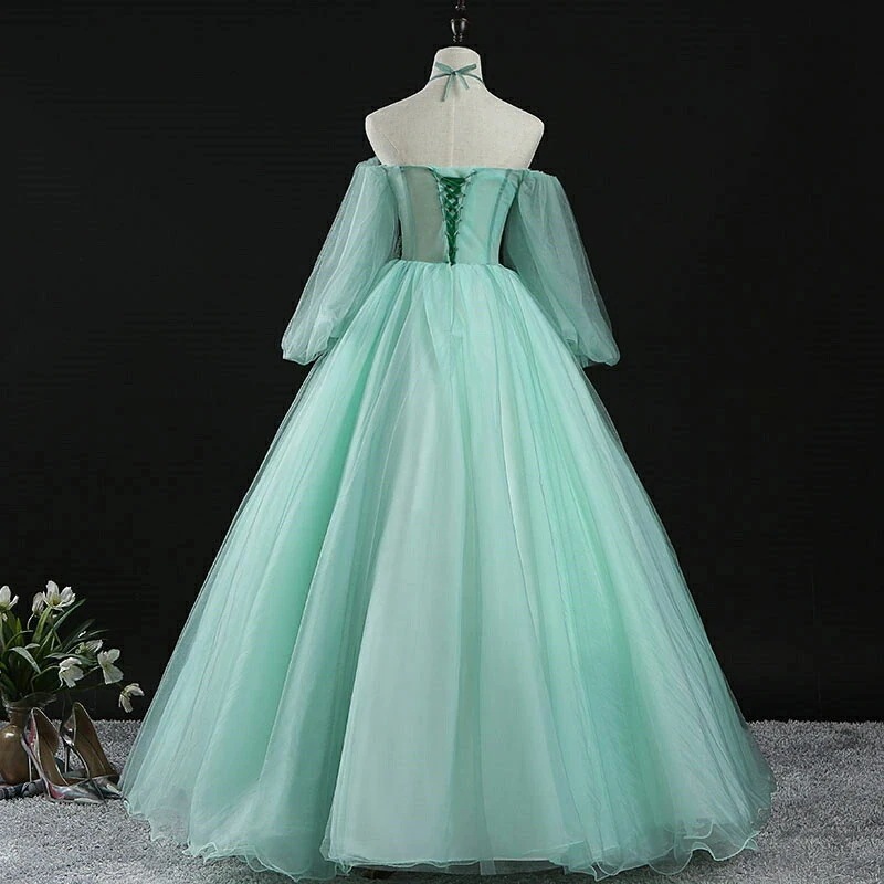 カラードレス ロングドレス パーティードレス グリーン 緑 長袖 袖有 肩紐 ステージ衣装 チュール オフショル ウェディングドレス ウエディングドレス 結婚式 二次会 花嫁 前撮り 演奏会 発表会 カラードレス ロングドレス パーティードレス グリーン 緑 長袖 袖有 肩紐 ステージ衣装 チュール オフショル ウェディングドレス ウエディングドレス 結婚式 二次会 花嫁 前撮り 演奏会 発表会