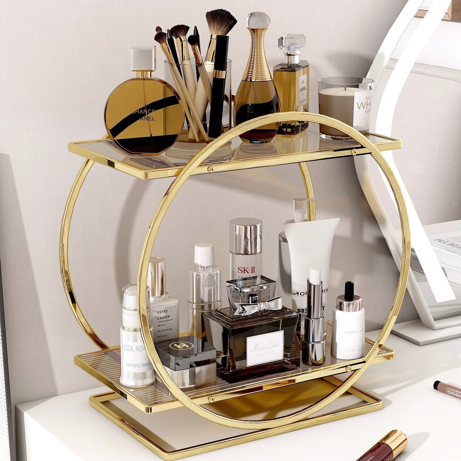ラウンド フレーム 二段 収納 ラック 全2色 香水収納 洗面台 ディスプレイ おしゃれ スパイスラック 韓国インテリア 韓国雑貨 韓国っぽ インテリア雑貨 韓国 70PARK ラウンド フレーム 二段 収納 ラック 全2色 香水収納 洗面台 ディスプレイ おしゃれ スパイスラック 韓国インテリア 韓国雑貨 韓国っぽ インテリア雑貨 韓国 70PARK