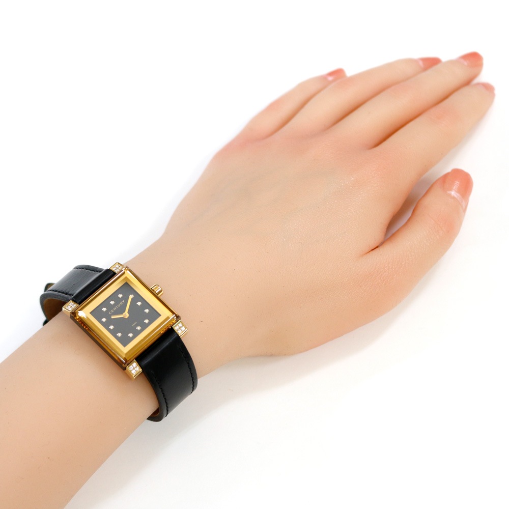 センチュリー TIME GEM 腕時計 18金 K18イエローゴールド クオーツ 1年保証 CENTURY 中古