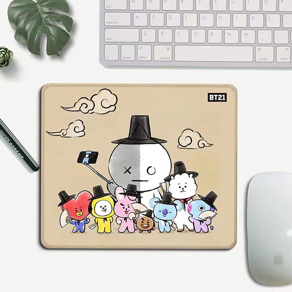 Qoo10] BT21 BTS マウスパッド 可愛い ゲーム ク