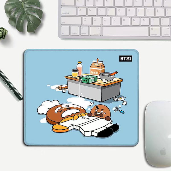 Qoo10] BT21 BTS マウスパッド 可愛い ゲーム ク
