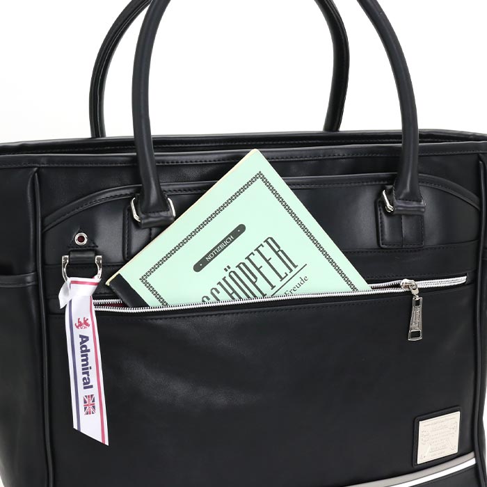 トートバッグ admiral アドミラル ファスナー付き 大きめ メンズ トート A4 レディース