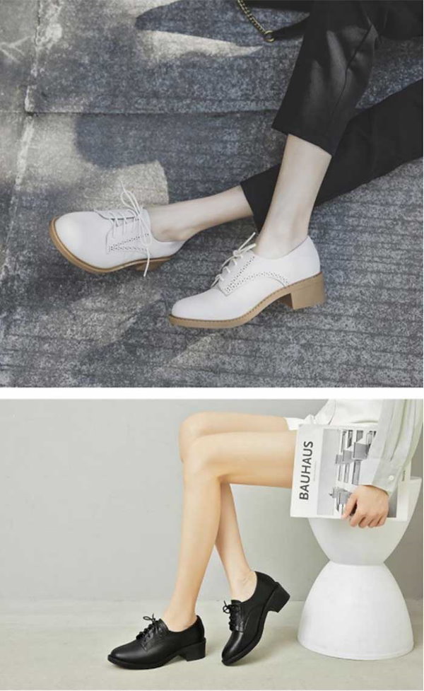 Qoo10] パンプス レースアップ 紐 オックスフォ