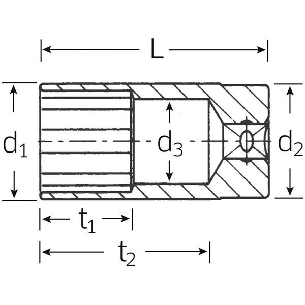 STAHLWILLE（スタビレー） 46A-7／16 （3／8SQ）ディープソケット （02420028）