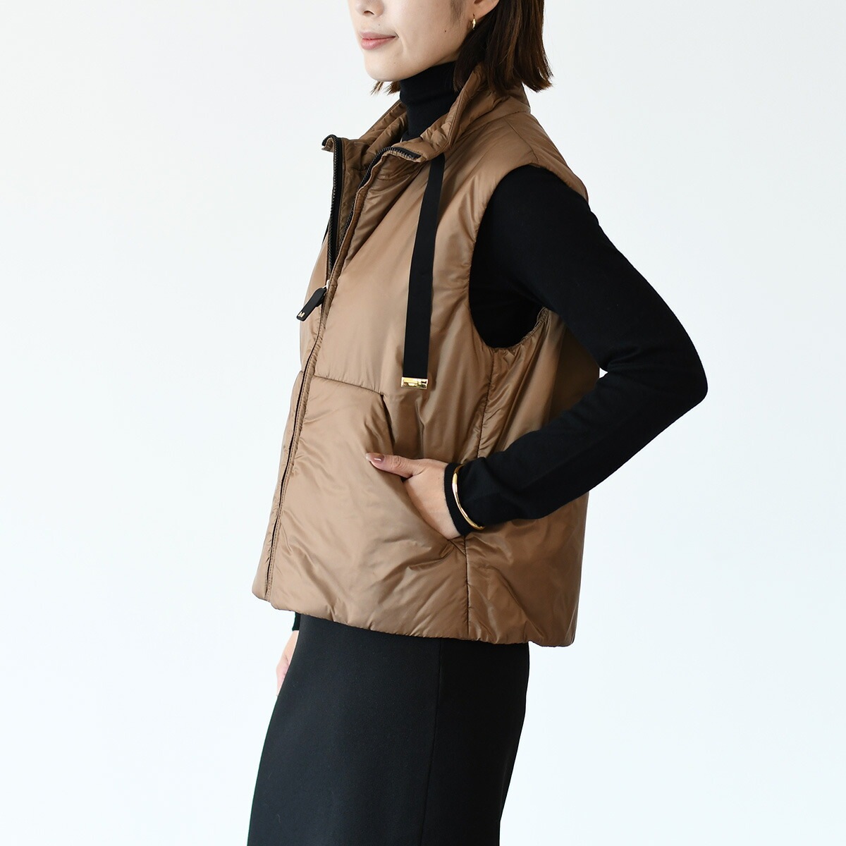 Max Mara The Cube マックスマーラ ザ キューブ ジレ ダウン GREENVEST