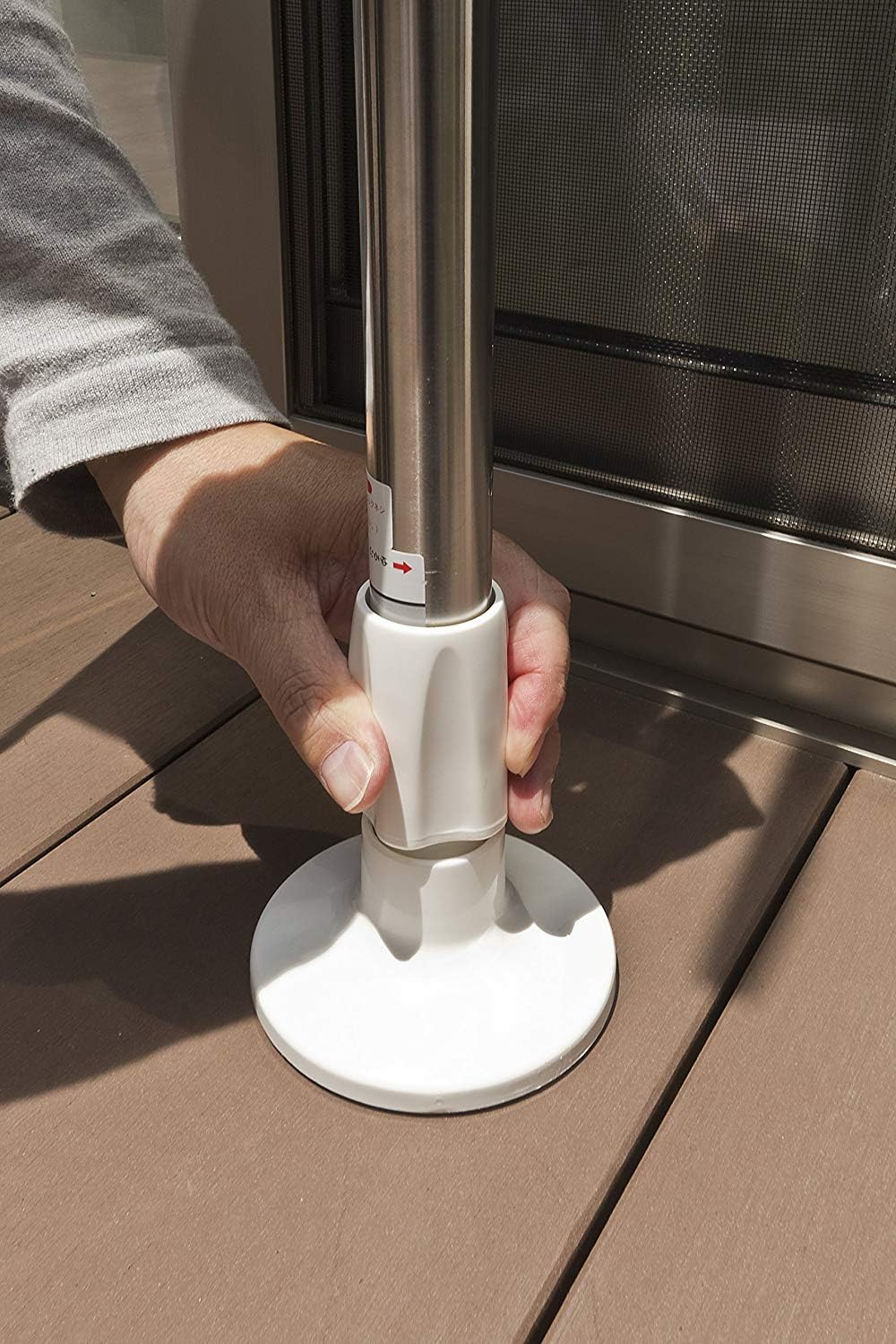 アイリスオーヤマ 洗濯物干し ベランダ 物干し 突っ張り ステンレス 高さ210-300 SVI-300NR アイリスオーヤマ 洗濯物干し ベランダ 物干し 突っ張り ステンレス 高さ210-300 SVI-300NR