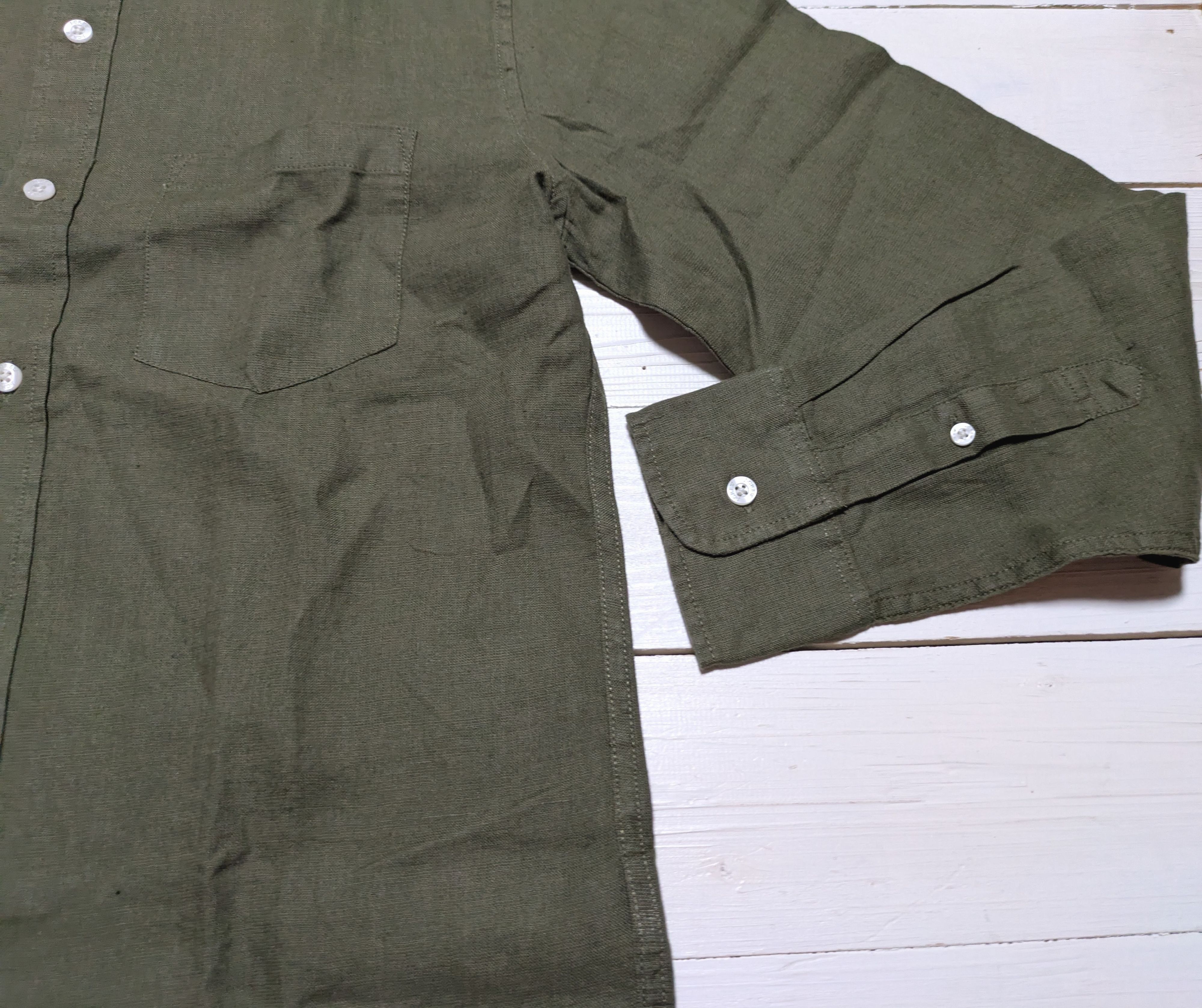 長袖 ボタンダウン シャツ オリーブ リネン コットン メンズ J.CREW 057 長袖 ボタンダウン シャツ オリーブ リネン コットン メンズ J.CREW 057