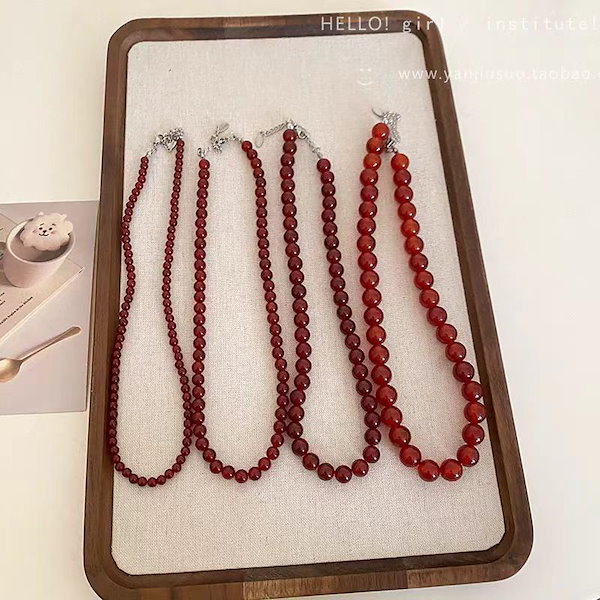 Qoo10] 【2025ネックレス】アンコラ レッド