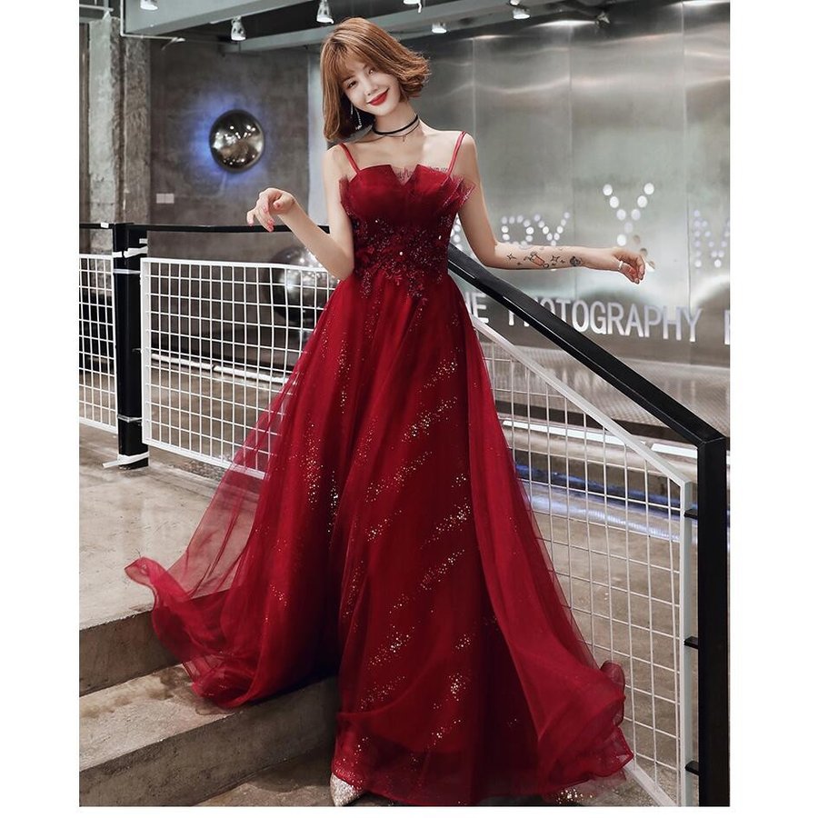 ロング丈ドレス ウエディングドレス 上品 大人 パーティードレス 結婚式 キャミソールワンピ 大きい