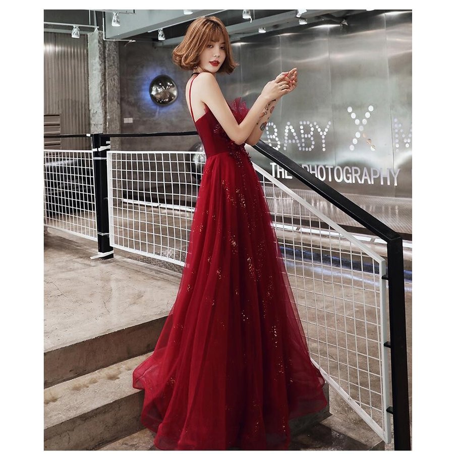 ロング丈ドレス ウエディングドレス 上品 大人 パーティードレス 結婚式 キャミソールワンピ 大きい