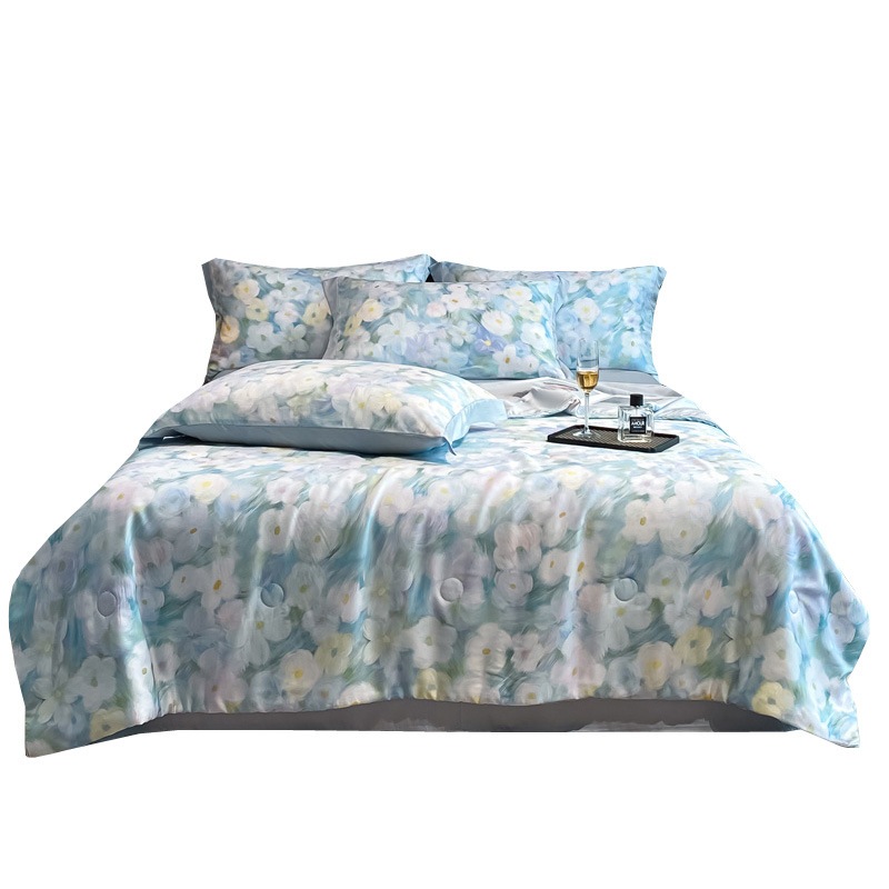 ライトラグジュアリースタイルのレイカルテニス夏キルトサマーキルトサマーキルト夏キルトアイスシルクシルクエアコンキルト4ピースセット機械洗えるシングルキルト ライトラグジュアリースタイルのレイカルテニス夏キルトサマーキルトサマーキルト夏キルトアイスシルクシルクエアコンキルト4ピースセット機械洗えるシングルキルト