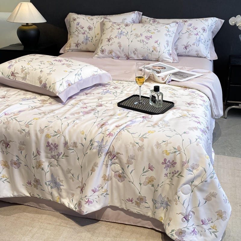 ライトラグジュアリースタイルのレイカルテニス夏キルトサマーキルトサマーキルト夏キルトアイスシルクシルクエアコンキルト4ピースセット機械洗えるシングルキルト ライトラグジュアリースタイルのレイカルテニス夏キルトサマーキルトサマーキルト夏キルトアイスシルクシルクエアコンキルト4ピースセット機械洗えるシングルキルト