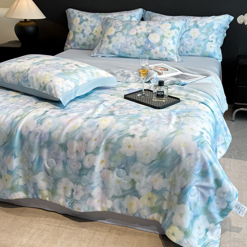 ライトラグジュアリースタイルのレイカルテニス夏キルトサマーキルトサマーキルト夏キルトアイスシルクシルクエアコンキルト4ピースセット機械洗えるシングルキルト ライトラグジュアリースタイルのレイカルテニス夏キルトサマーキルトサマーキルト夏キルトアイスシルクシルクエアコンキルト4ピースセット機械洗えるシングルキルト