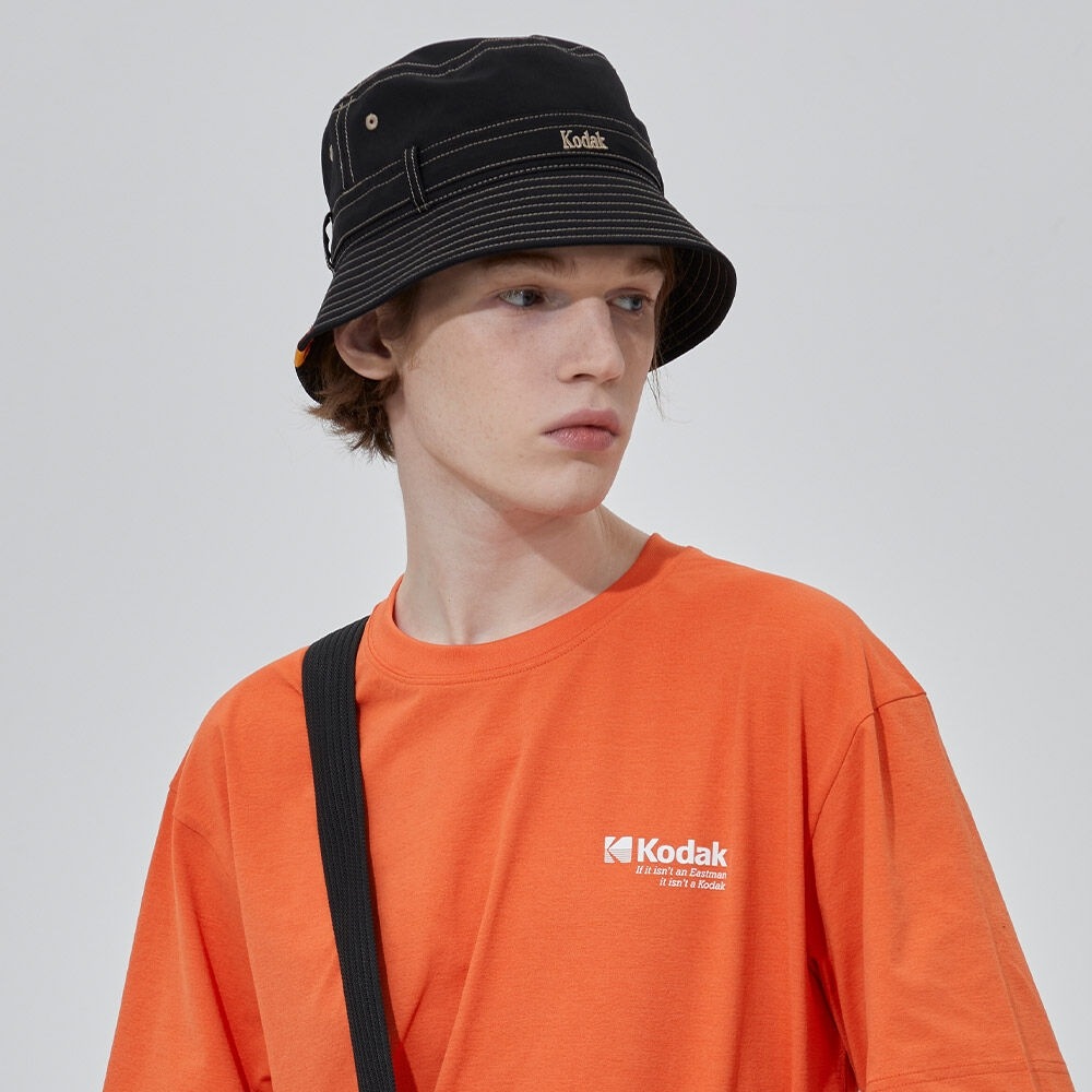コダックアパレル ナイロン バケットハット BLACK
