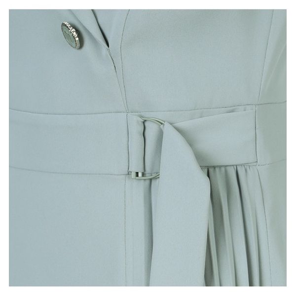 (ベスティヴェリ)プリーツディテールテーラードラップドレス(BGOAC2506) (ベスティヴェリ)プリーツディテールテーラードラップドレス(BGOAC2506)