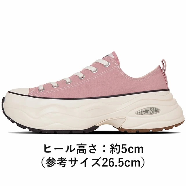 コンバース レディース 厚底 スニーカー オールスター(R) サージトレーナー OX ローカット カジュアルシューズ 31313910 ブラッシュピンク 31313911 ミストグレイ キャンバススニ コンバース レディース 厚底 スニーカー オールスター(R) サージトレーナー OX ローカット カジュアルシューズ 31313910 ブラッシュピンク 31313911 ミストグレイ キャンバススニ