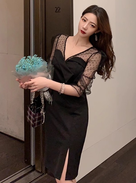 レディース ワンピース ドレス パーティードレス 長袖 Vネック スリム 細身 ストレート 透け感 シースルー かわいい 大人可愛い きれいめ カジュアル 上品 おしゃれ ガーリー ルーズ ラブリー レディース ワンピース ドレス パーティードレス 長袖 Vネック スリム 細身 ストレート 透け感 シースルー かわいい 大人可愛い きれいめ カジュアル 上品 おしゃれ ガーリー ルーズ ラブリー